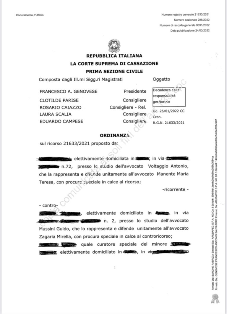 Alienazione parentale bocciata — articolo blog Studio Ansidei