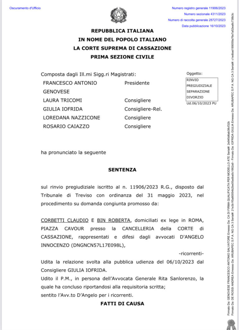 Divorzio ad alta velocità — articolo blog Studio Ansidei