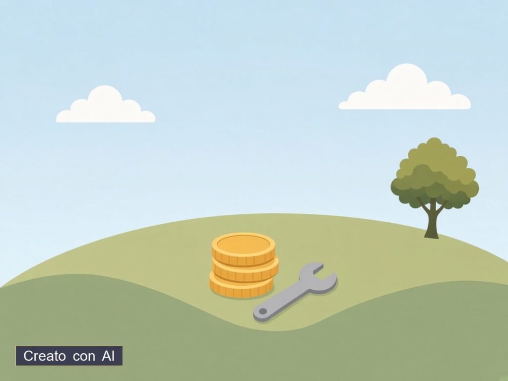 Monete stilizzate — illustrazione originale creata con AI